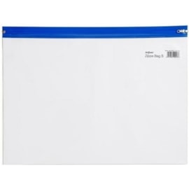 Snopake Zipper Bags A4 Blue (12816) Snopake Zipper Bags A4 Blue (12816)