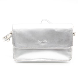 Lapella Sophia Leather Crossbody Bag Silver (140-14 SILVER)