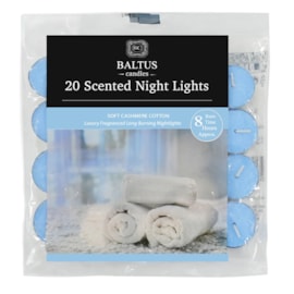 Baltus 8hr Burn Nightlights Cashmere Cotton 20s Baltus 8hr Burn Nightlights Cashmere Cotton 20s