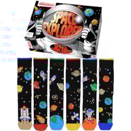 Space Explorer Socks 6-11 Boxed