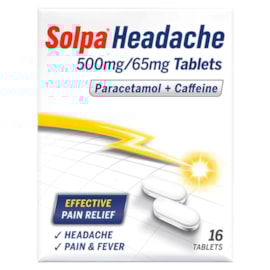 Solpa Headache Tablets 16's Solpa Headache Tablets 16's
