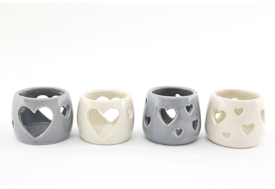 Sifcon Heart Cut Out Tealight Holder 7x6cm (SP0114)