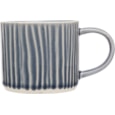Siip Embrossed Lines Mug Navy Siip Embrossed Lines Mug Navy