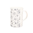Siip Floral Fluted Mug Navy White Siip Floral Fluted Mug Navy White