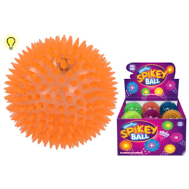 Spikey Bouncing Ball With Light And Squeeker (TY1341)