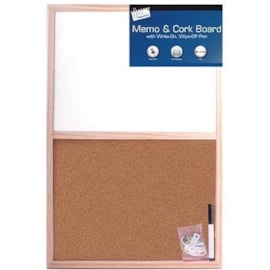 Split White/cork Board 60x40c (4292)