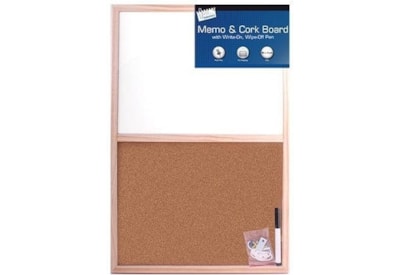 Split White/cork Board 60x40c (4292)