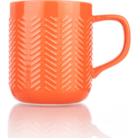 Siip Solid Colour Embossed Large Mug Red (SPMUGTLRED)