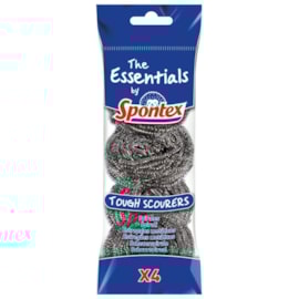 Spontex Essentials Tough Scourer 4Pk