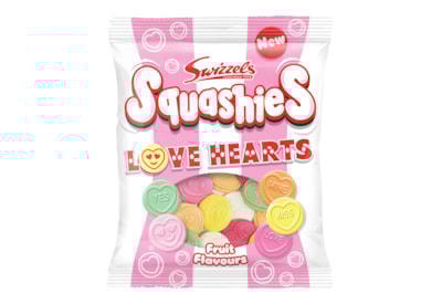 Swizzels Squashies Love Hearts 120G Swizzels Squashies Love Hearts 120G