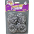 Squeaky Clean Ramon  Stainless Steel Scourers 4pk (838SQ2)