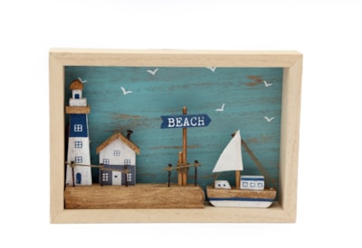 Beach House Plaque Small 18x12. (SS0917)