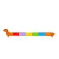 Rainbow Dachshund Markers Rainbow Dachshund Markers