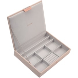 Classic Lidded Stacker Blush & Grey Classic Lidded Stacker Blush & Grey