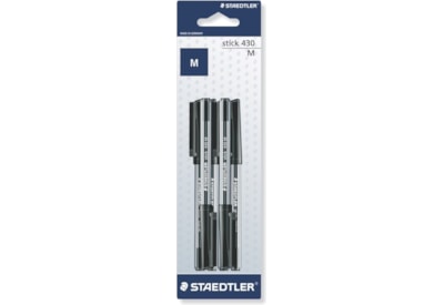 Staedtler Stick Pens Black (430M9CP5)