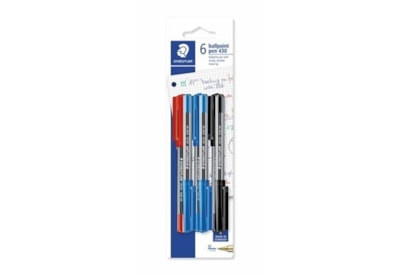 Staedtler 6 Stick Pens Asst (MSBK6D)