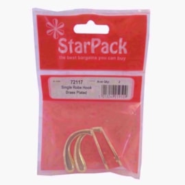 Starpack Single Brassed Robe Hook (72117)