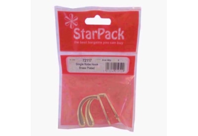 Starpack Single Brassed Robe Hook (72117)