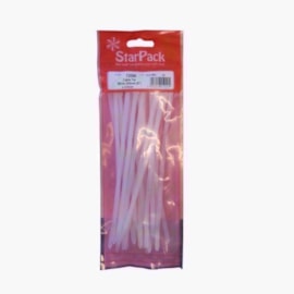 Starpack White Cable Ties 200mm x 4.8mm 10s (72096)