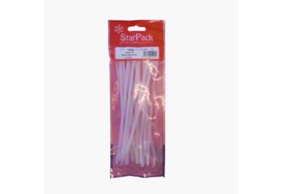 Starpack White Cable Ties 200mm x 4.8mm 10s (72096)