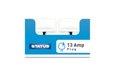 Status 13 Amp White Plug (13APLUGBULK16)