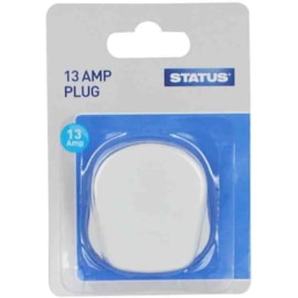 Status 13 Amp White Plug Status 13 Amp White Plug