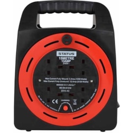 Status 15m 13 Amp 4 Way Extension Reel Status 15m 13 Amp 4 Way Extension Reel