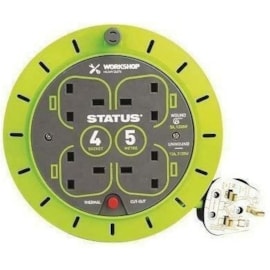 Status 5m 13 Amp 4 Way Extension Reel Status 5m 13 Amp 4 Way Extension Reel