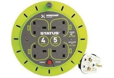 Status 5m 13 Amp 4 Way Extension Reel Status 5m 13 Amp 4 Way Extension Reel