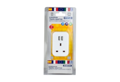 Status European Plug Through Socket & Usb Adapter Status European Plug Through Socket & Usb Adapter