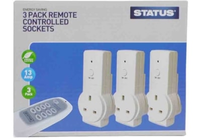 Status Remote Electric Sockets 3 Pack (SREMSOC3PK3)