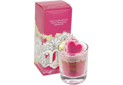 Get Fresh Cosmetics Strawberry Daiquiri Piped Candle (PSTRDAI04)