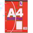 Style Refill Pad Red Fnt&mrgn 80sht A4 Style Refill Pad Red Fnt&mrgn 80sht A4