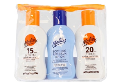 Malibu Travel Pack Spf15 / 20 & Aftersun 100ml Malibu Travel Pack Spf15 / 20 & Aftersun 100ml