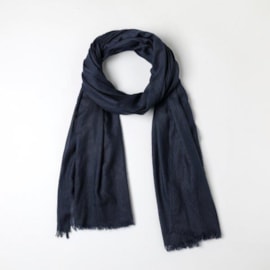 Plain Model Summer  Scarf Navy