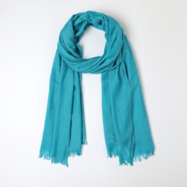 Plain Model Summer Scarf Turquoise