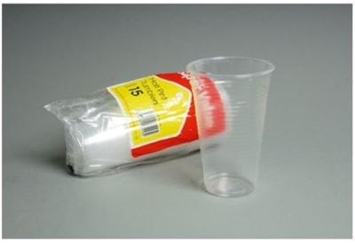 Super Value  Half Pint Plastic Glasses 15s (E24.0224)