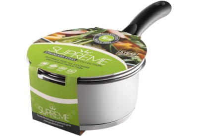 Supreme Stainless Steel Saucepan Induction Base 16cm Supreme Stainless Steel Saucepan Induction Base 16cm