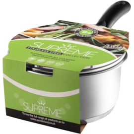 Supreme Stainless Steel Saucepan Induction Base 18cm Supreme Stainless Steel Saucepan Induction Base 18cm