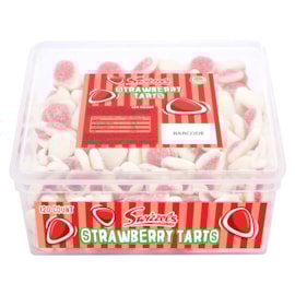 Swizzels Matlow Strawberry Tarts Sweet Tub Swizzels Matlow Strawberry Tarts Sweet Tub