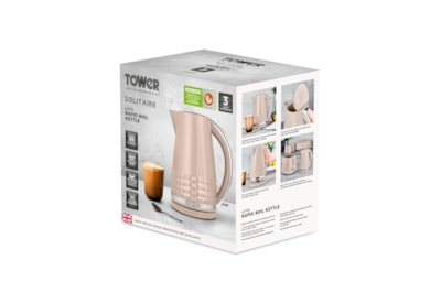 Tower 3kw Solitaire Kettle Latte 1.5l Tower 3kw Solitaire Kettle Latte 1.5l