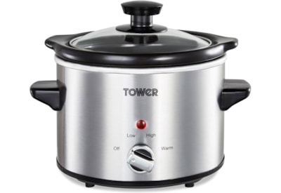 Tower Stainless Steel Slow Cooker 1.5l Tower Stainless Steel Slow Cooker 1.5l