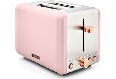 Tower Cavaletto 2 Slice Toaster Pink / Rose Gold (T20036PNK)