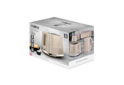 Tower Solitaire 2 Slice Toaster Latte Tower Solitaire 2 Slice Toaster Latte