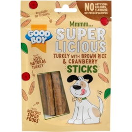 Good Boy Superlicious Turkey Brown Rice & Cranberry Sticks 70g