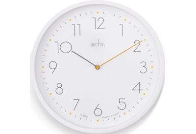 Taby 35cm Wall Clock White Taby 35cm Wall Clock White