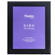 Hampton Frames Tamara Bevel Edge Black Glass 6x8" Hampton Frames Tamara Bevel Edge Black Glass 6x8"