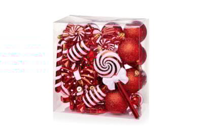 35pc Sweet & Mix Shape Multipack Red-white