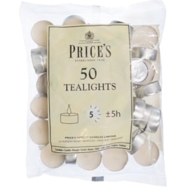 Prices White Tealights Bag 50's (TE501828)