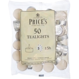 Prices White Tealights Bag 50's Prices White Tealights Bag 50's